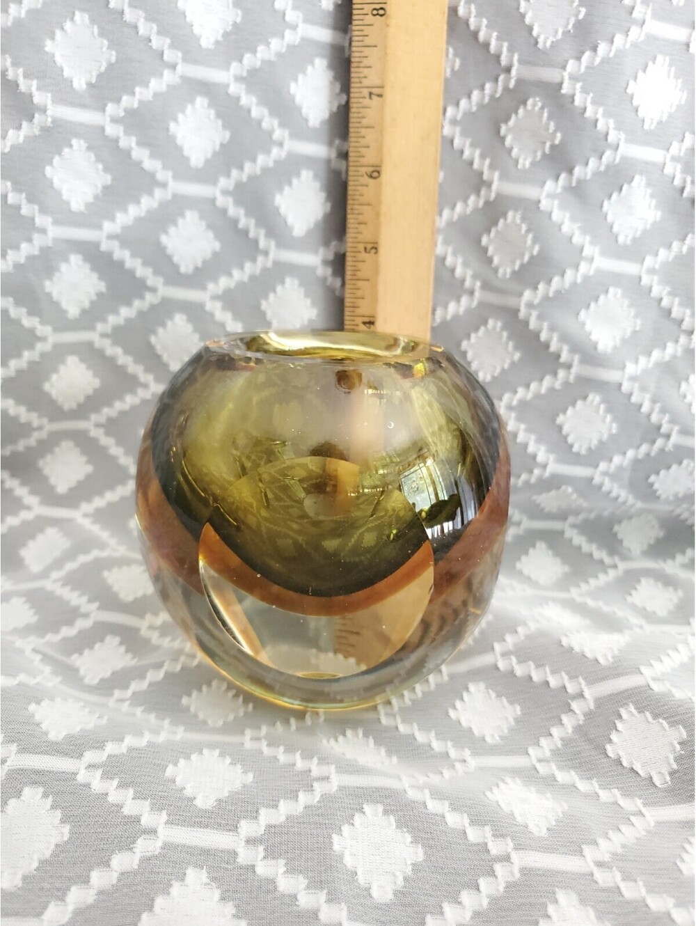Vtg Murano Seguso Studio Glass votive